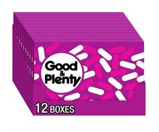 GOOD  PLENTY Licorice Fat Free, Candy Boxes, 6 oz 12 Count 