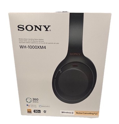 Sony WH-1000XM4 Noise Cancelling Wireless Headphones (Black) New
