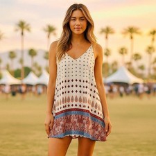 Show Me Your Mumu Samantha Sleeveless Paisley Tank Dress XS Festival Boho Flowy