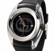 Orologio Gucci Sync 36 MM L donna quadrante nero cinturino in gomma - YA137301