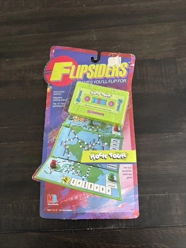 Milton Bradley 1987 Flipsiders Vintage Game Rock Tour Still Sealed On The Card