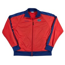Columbia Florida Gators Track Jacket Mens XL Orange Blue Zip NCAA Sportswear