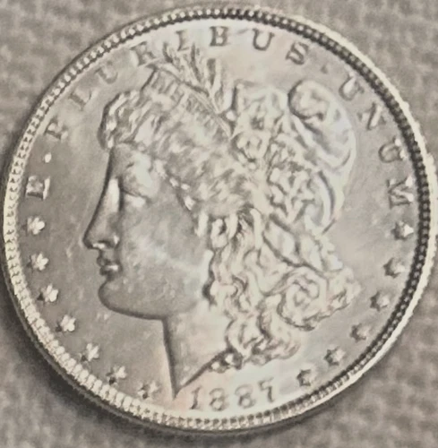 1887 P Morgan brilliant bright tons of luster BU free shipping Sigma tested ++