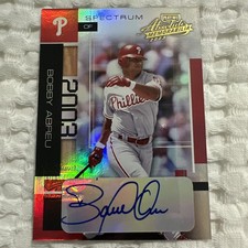 2003 Playoff Absolute Memorabilia Bobby Abreu “Spectrum Signatures” SSP **/25**