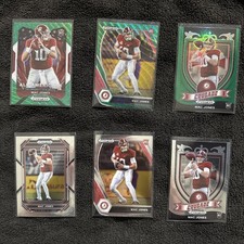 Mac Jones Panini Rookie Card Lot Prizm Green Wave Crusade Base 2023 Prizm