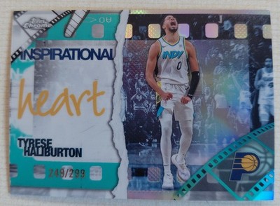 2025-26 topps chrome IP-14 Tyrese Haliburton Inspirational Heart Teal /299