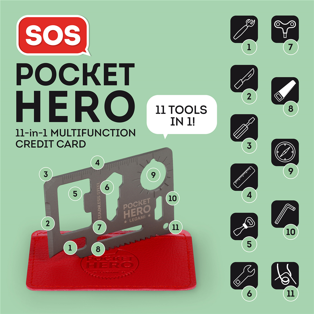 11 In 1 - Sos Pocket Hero  | Legami