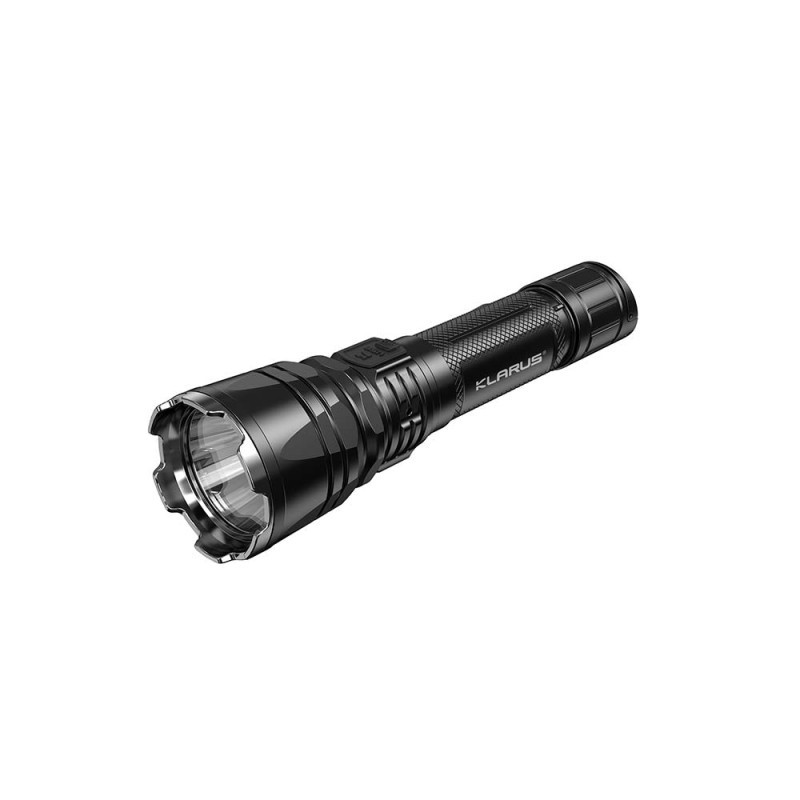 Lampe tactique rechargeable XT12GT Pro LED 1600 lumens noire en aluminium