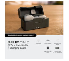 DJI Mic Mini 2 Microphone 1 TX  1 Mobile RX  Charging Case 