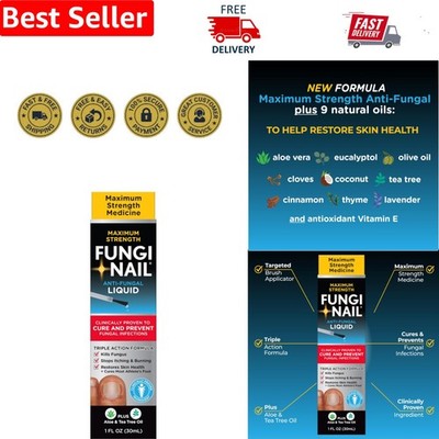 Mess-Free 1 Oz Antifungal Liquid with Precision Applicator - Proven Results