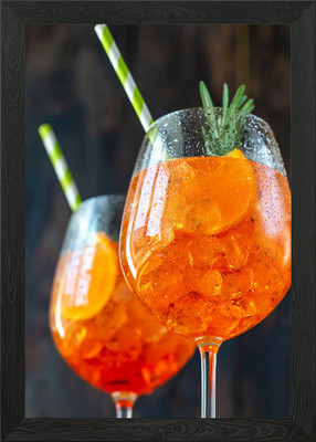 Aperol Spritz gerahmtes Wandbild Poster Leinwanddruck Bild