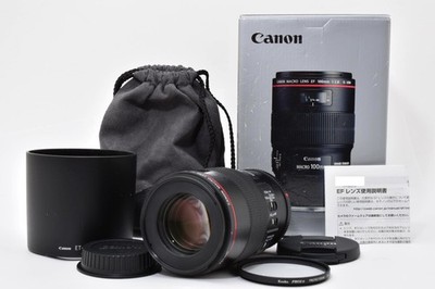 [Top MINT in Box] Canon EF 100mm f/2.8 L Macro IS USM Close Up Lens From JAPAN