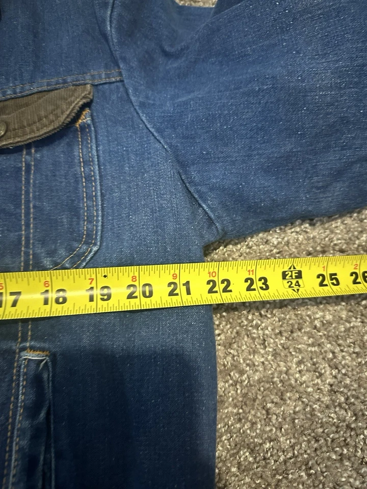 Chaqueta de Colección Key Imperial Hombres Denim Pana Cuello Forrado Ropa de Trabajo Años 90 Foto 4 de 4