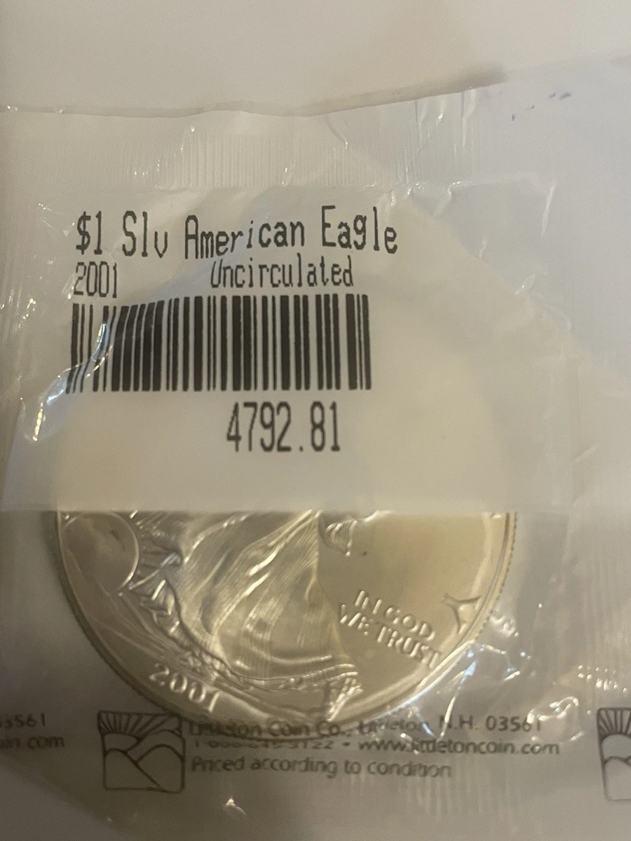 American Eagle 2001 Silver Bullion Coins for sale | eBay