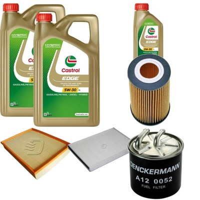 Inspektionspaket Castrol EDGE Titanium 5W-30 11L für Mercedes Sprinter 3-T