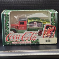 1994 Ertl 1931 Delivery truck Coca Cola Santa 1:25 scale coin bank