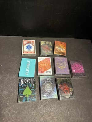 Lot of 10 New Bicycle Playing Cards Stargazer Marquis Neon Hidden Sealed #M19