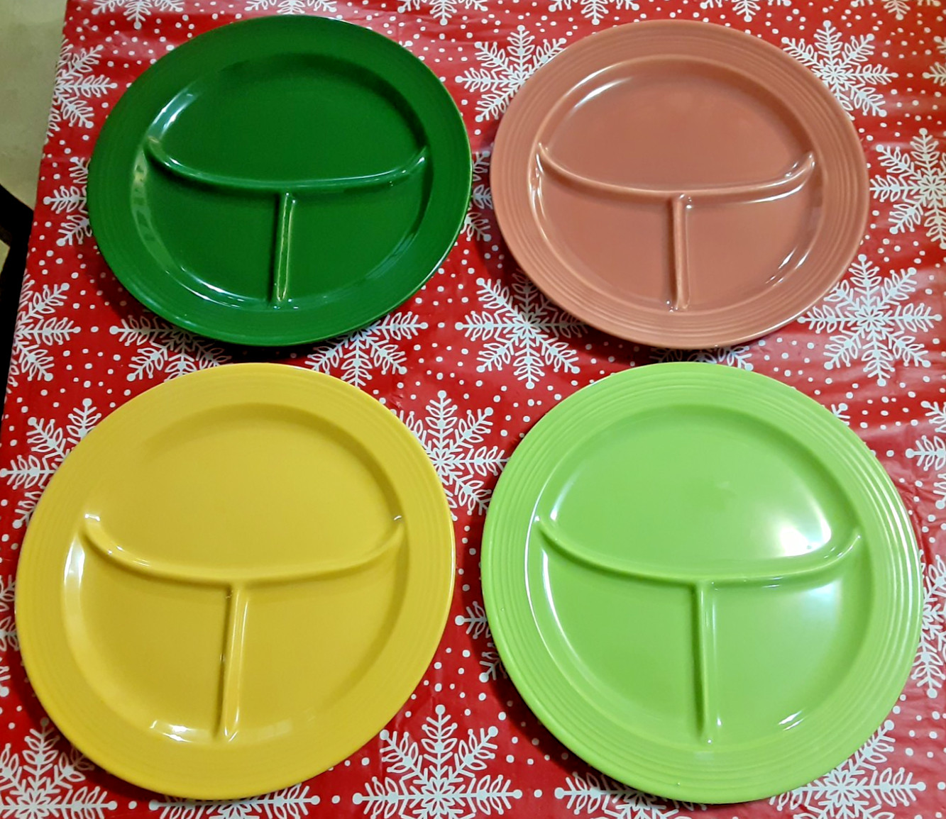 Of 4, Lime, Dark Green, Rose, Yellow