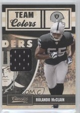 2010 Panini Classics Team Colors Materials 171/299 Rolando McClain #2 1b0