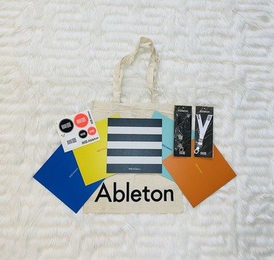 Ableton PROMO SET (1 Black & 1 White Lanyard, Bag, 5 Mouse Pads, Stickers)