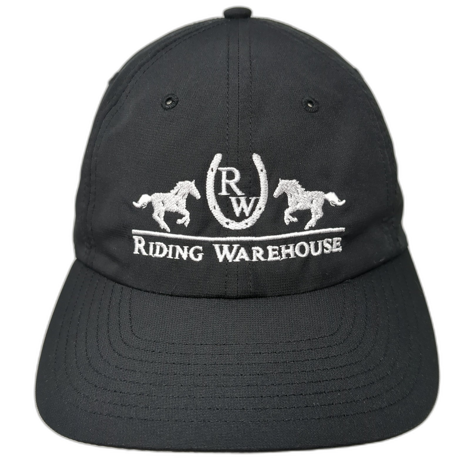 Riding Warehouse Strapback Baseball Cap Black One… - image 1