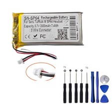 Replacement 2000mAh Battery For Sena Tufftalk SP64 3 wire connector XK703062