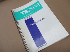 TAKEUCHI TB25FR COMPACT EXCAVATOR PARTS MANUAL GENUINE FACTORY BOOK