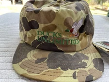 NEW VTG Ducks Unlimited Trapper Hat XL Camouflage Goretex Thinsulate USA