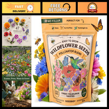 Wildflower Seed Mix for Pollinators - 8 oz Non-GMO Seeds for Bees & Butterflies 111.98 per gallon