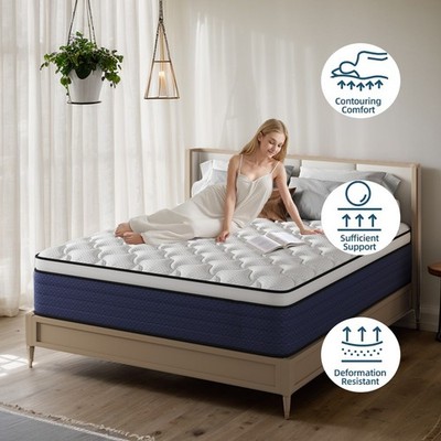 8''10''12''14 Twin Full Queen King Size Mattress in a Box Hybrid Spring Memory Foam