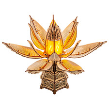 Wood Trick Fiery Bloom Flower Wooden 3d Mechanical Model Kit Puzzle Toy Gift