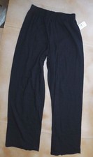 NWT Motion Wear 1065 Black Wide Leg Cotton/spandx Relaxed Fit Pants Small Adult