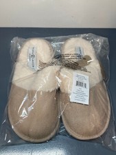 Chinese Laundry Women's Faux Fur Beige Slipper Size XS/S  Sealed New