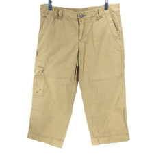 Vintage Ralph Lauren Polo Women's Khaki 4 31x22 Cargo Capris Cotton Tactical 90s