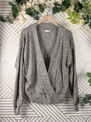 Front Knit Sweater Long Sleeve Size 