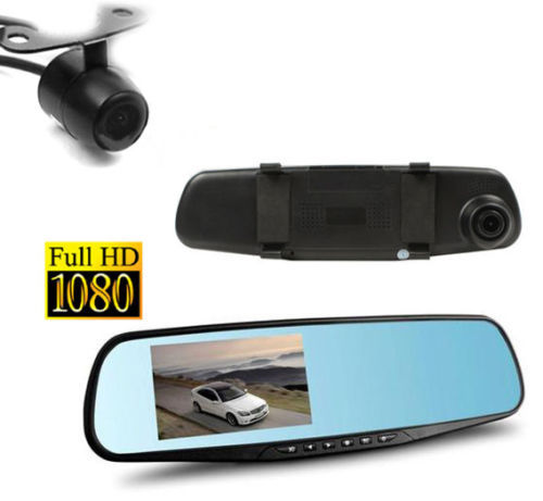 Specchietto DVR per Famiglia: 1080P + Retrocamera Parcheggio Sicuro