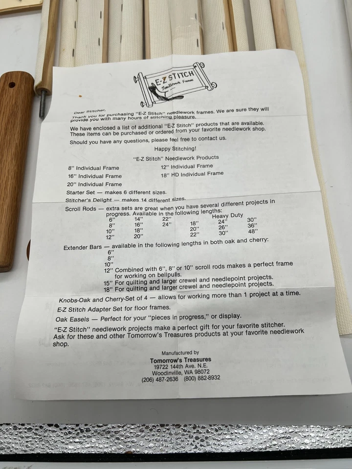E-Z Stitch Frames Multiple lengths 6, 8, 10, 12, 14, 16, and 18 inches (NB-111) - Image 4 of 4