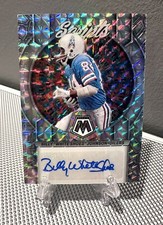 2023 Mosaic BILLY WHITE SHOES JOHNSON Auto Silver Scripts Prizm Legend🔥Oilers