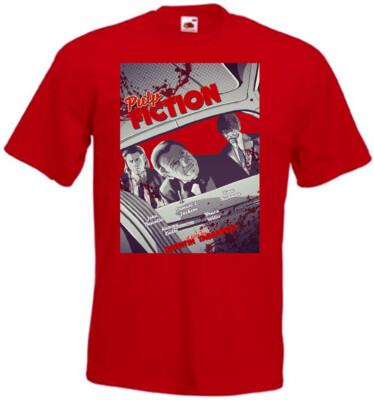 Pulp Fiction v34 T-shirt Quentin Tarantino red yellow orange all sizes S-5XL