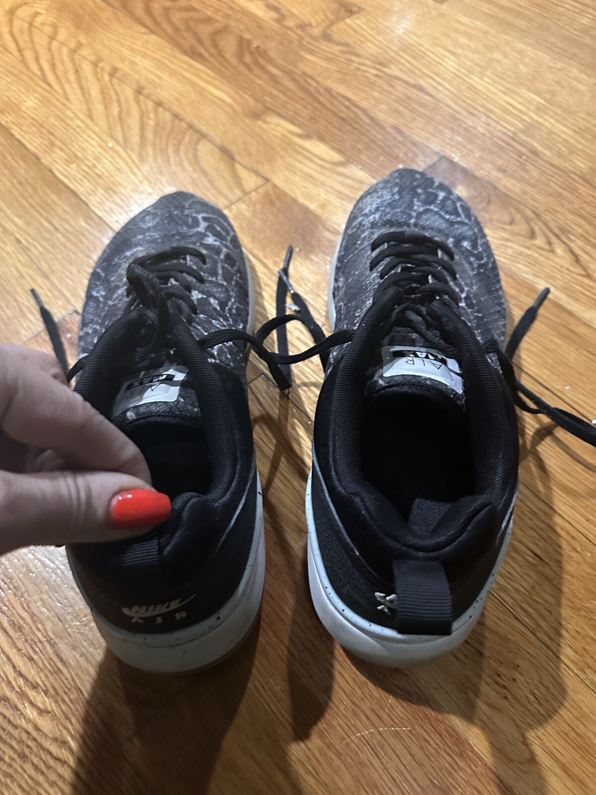 Women’s Nike Air Max Plus Dark Gray/Black Python … - image 3