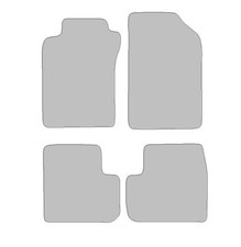 Fußmatten-Set für Toyota Avensis I (1997-2003) Deluxe grau