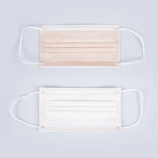 [Red]50 Pcs Disposable Face Mask Non Medical Surgical 3-Ply Earloop Mouth Cover