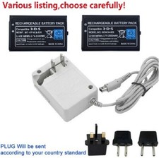 Batteria o caricatore ricaricabile per controller Nintendo 3DS 2DS Wii U Switch Pro
