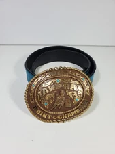 Vintage Red Bluff Belt Buckle 2009 AWPRA Point Champion Silver Creek Collection