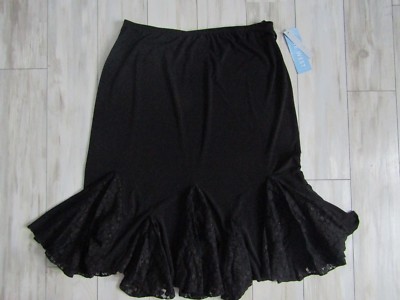 Marie -Ryoの初期イメージ Nine West Women's Black Lace Trim Elegant Skirt Size L NWT | eBay