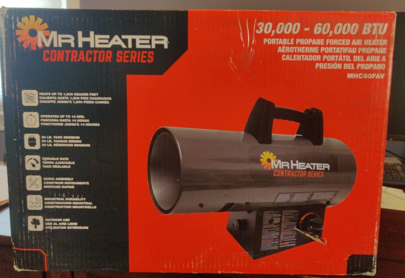 Mr HEATER Contractor Series 30,000-60,000 BTU Portable Propane Forced Air  Heater | eBay