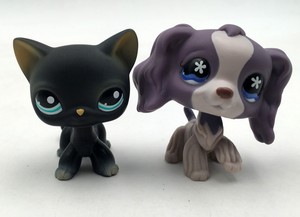 2pcs Littlest Pet Shop Short Hair 994 672 Cocker Spaniel Dog