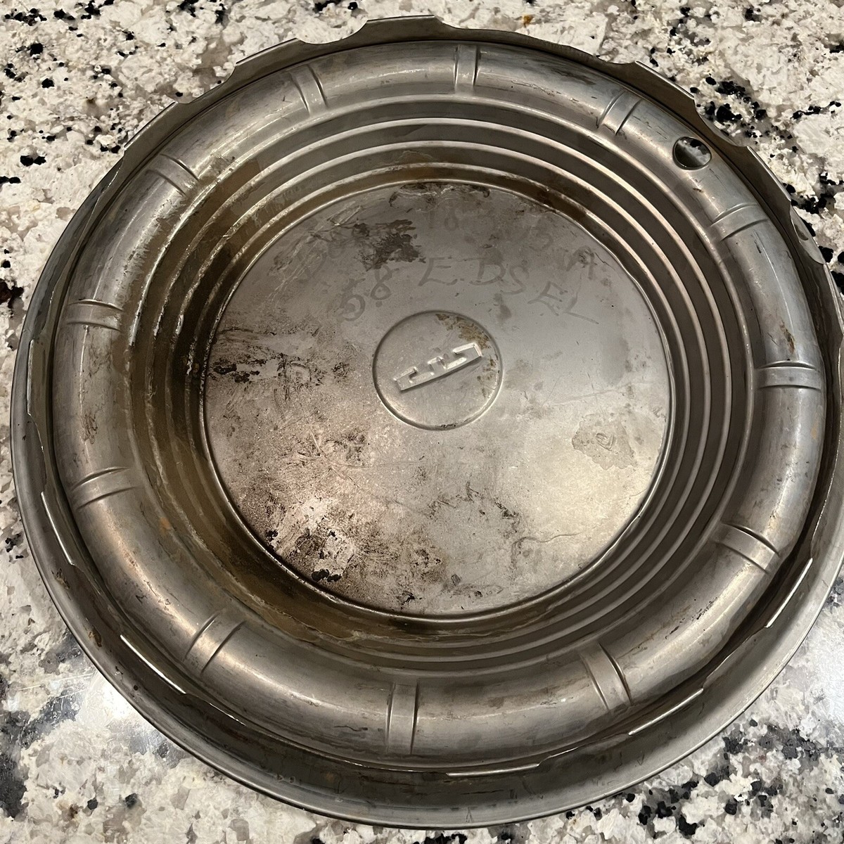 1958 EDSEL VINTAGE OEM 14” HUBCAP WHEEL COVERS Set Of 4 1959 1960 