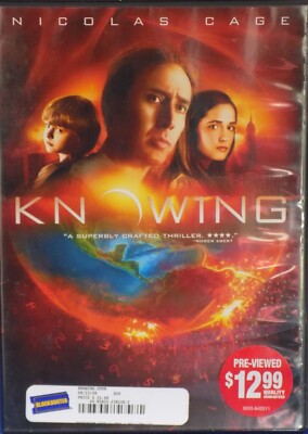 KNOWING Nicolas Cage (DVD 2009) Heart-Stopping Thriller
