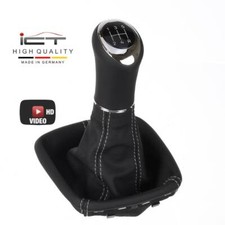 ICT pomello cambio pelle per Mercedes B classe W245 cuffia cucitura argento B61